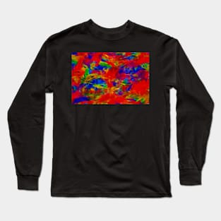 Colourful Random abstract background pattern Long Sleeve T-Shirt